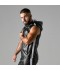 LEATHERETTE SLEEVELESS HOODY