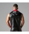 LEATHERETTE SLEEVELESS HOODY